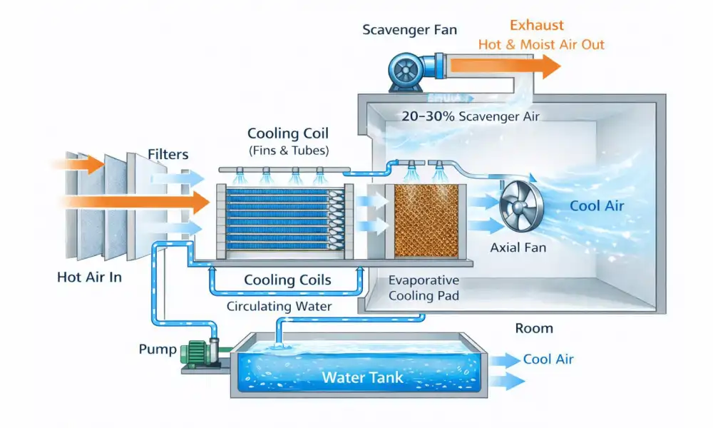 Double Stage Air Washer Unit
